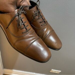 Salvatore Ferragamo Brown lace-up shoes Sz 8.5 D